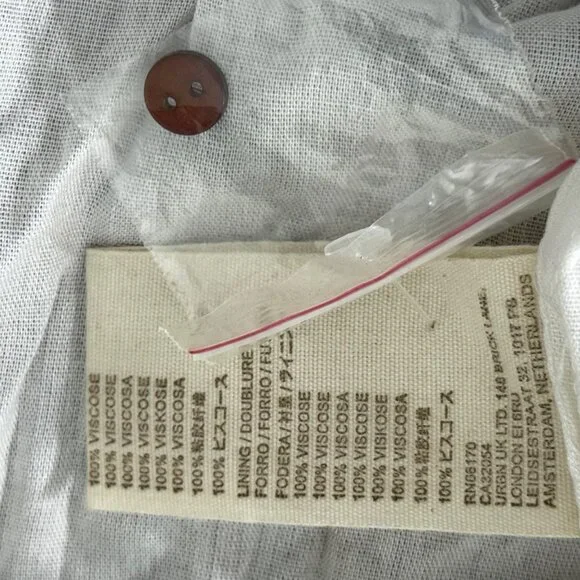 Letmebe Anthropologie XS Halter Maxi Dress Brown & White Colorblock Viscose - Picture 7 of 13